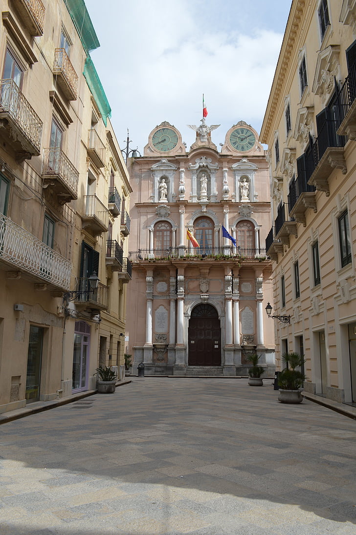 grąžtai, Sicilija, Miestas, Architektūra, Garsios vietos, Europoje, bažnyčia