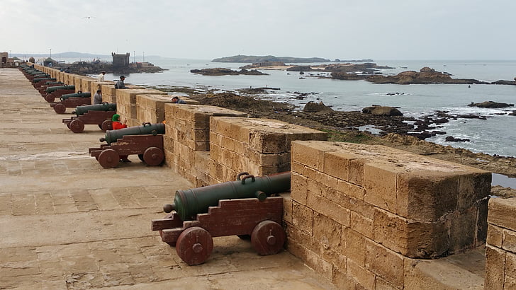 Essaouira, fiskeri, port, Harbor, Citadel