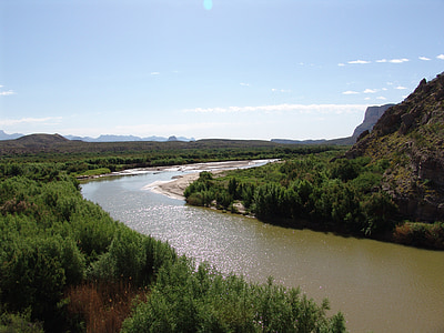 río bravo, Río, Estados Unidos, Parque Nacional Big bend, Texas, Estados Unidos, América