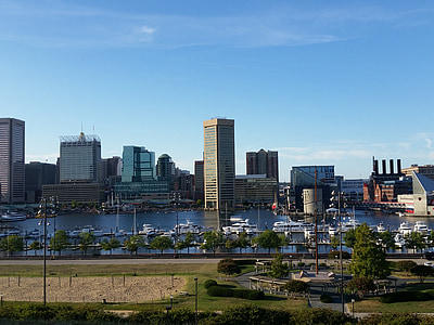Baltimore, Port, embarcacions, port esportiu, vaixells, l'aigua, molls