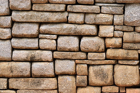 stari, kamniti zid, steno, ozadje, ozadje, od blizu, rjava