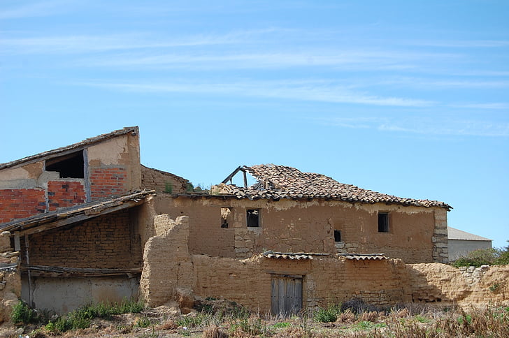 abandoned, no people, old, house, building, ruins