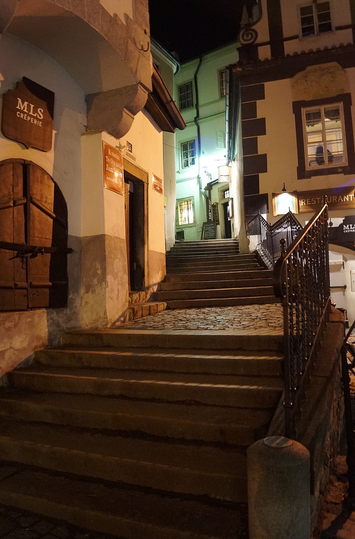 Čehijas krumlov, Čehija, arhitektūra, pa kāpnēm, Vecrīgā, vēsture, UNESCO