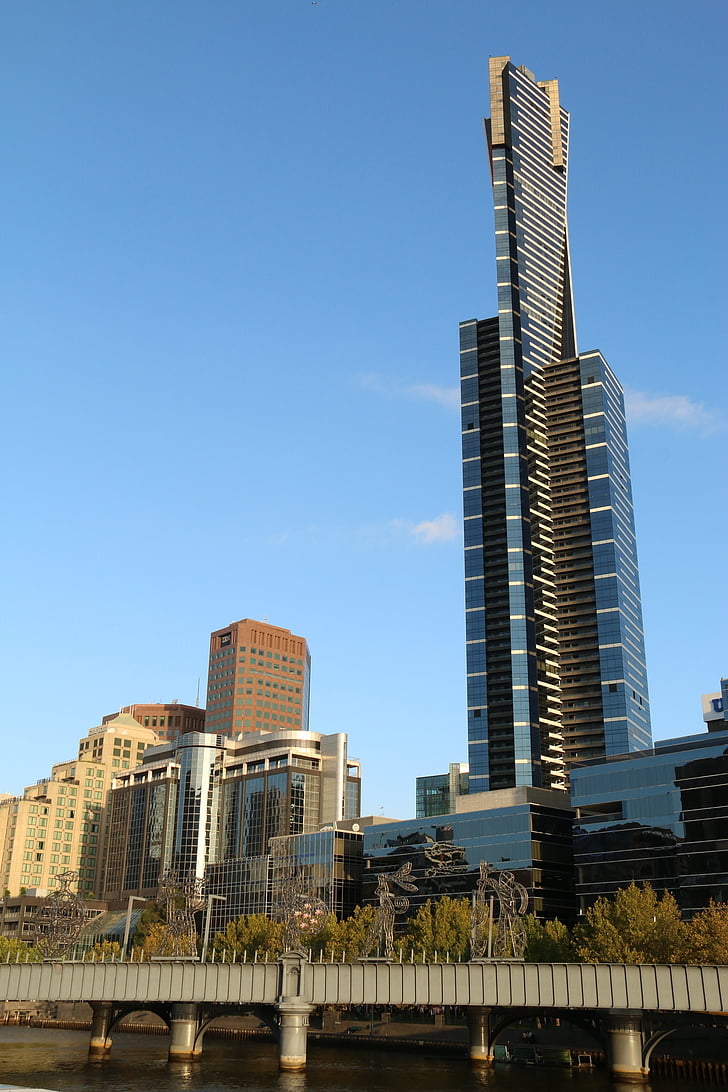 Eureka tower skydeck 88, Melbourne-ben, felhőkarcoló, város, nagyváros, Apartman, Landmark
