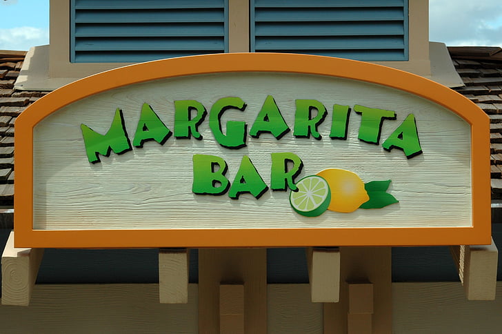 barra de assinar, bar, Margarita, sinal, bebida, bar, símbolo