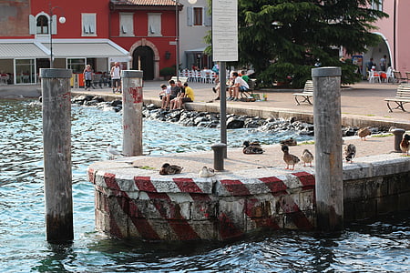 Steeg, Torbole, hamn, Garda, investerare, turister