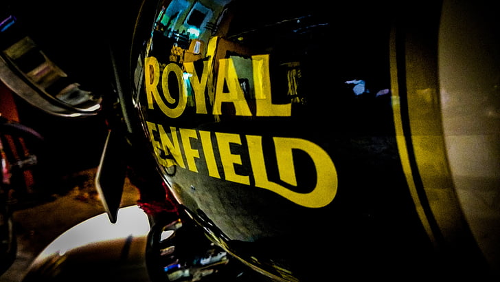 Enfield, royalenfield, kolo, Bullet, motocyklu, motorka, plakát