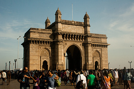 prehod iz Indije, Mumbai, vrata, arhitektura, spomenik, Indija, prehod