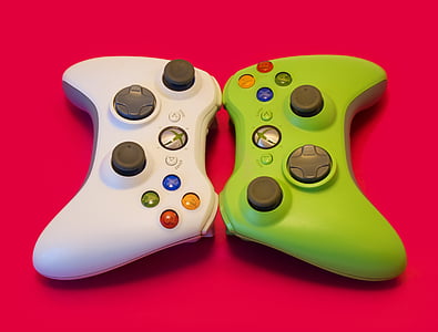 joystick, χειριστήριο, κονσόλα Xbox 360, βατόμουρο φόντο