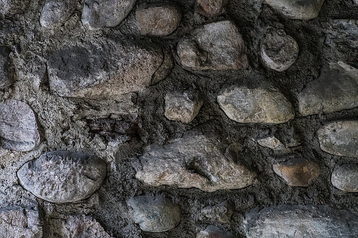 tekstur, batu, dinding, latar belakang, struktur, abu-abu, batu