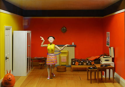 Casa di bambola, playhouse bambini, macro, architettura, infanzia, decorazione, bambola