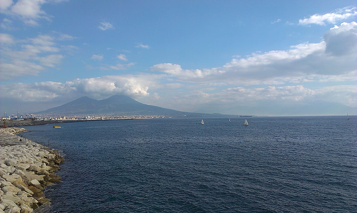 Neapel, Vesuvius, Campbell, staden