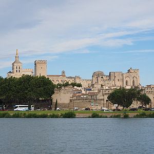 Avignon, stad, uitzicht op de stad, Kathedraal, Palais des papes, Rooms-katholieke kathedraal, Aartsbisdom