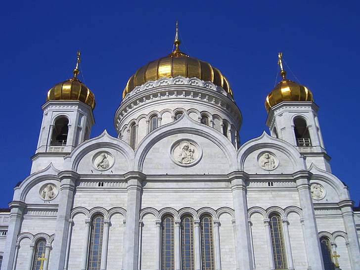 cerkev, Ruska Pravoslavna cerkev, verjeti, Moskva, Rusija, arhitektura, katedrala