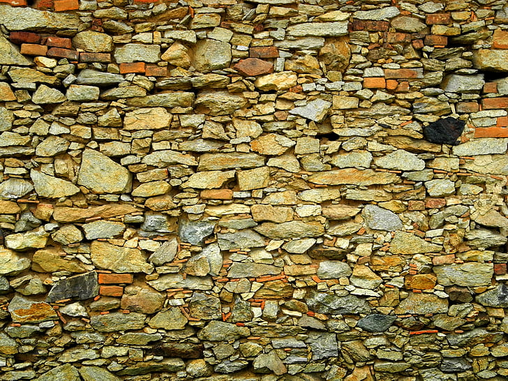 Wall, vanha seinä, rakenne, kivimuuri, kivi, vanha, taustat