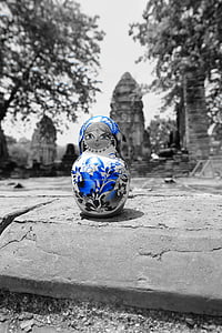 Matryoshka, Thaiföld, az ősi főváros, Dobóvári évi, fekete-fehér