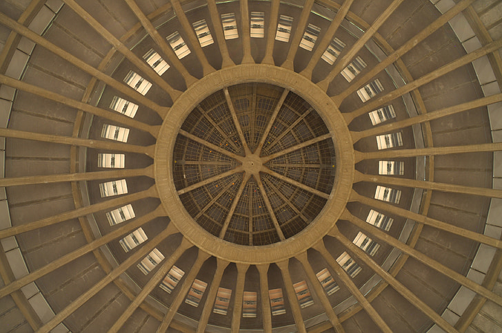 salão do século, cúpula, Polônia, Wrocław, interior