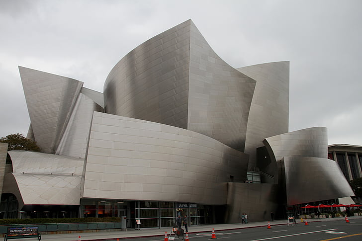 Walt disney, συναυλία, αίθουσα, Λος Άντζελες, στο κέντρο της πόλης, αρχιτεκτονική, αστική