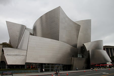 Walt disney, koncert, Hall, Los angeles, Downtown, Architektúra, Urban