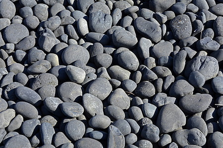 kameny, hladké, o, šedá, Příroda, Já?, voda