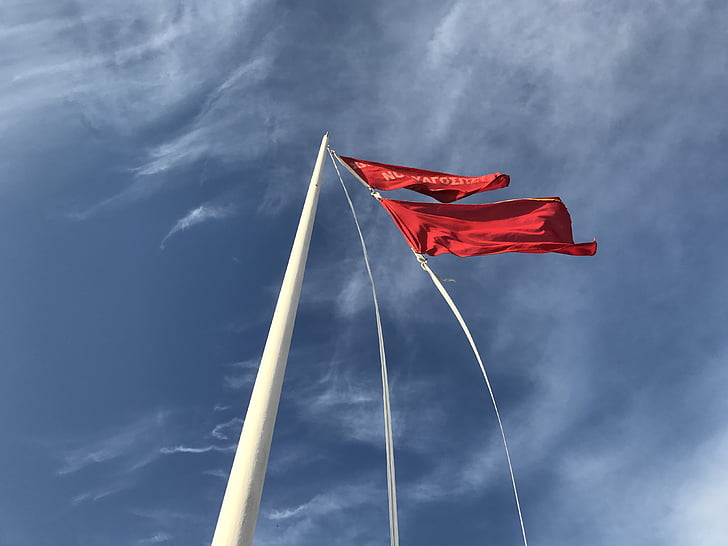 szél, zászló, Durian Dragon, Sky, Holiday, tenger, nyári