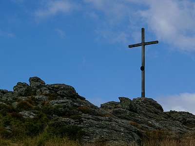 arber, arbergipfel, arbergipfelkreuz, Summit cross, tippkohtumine, mäed, taevas