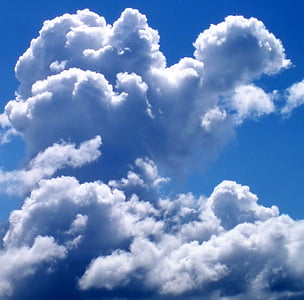 云彩, 天空, 积云, 天气, cloudscape, 阳光, 蓬松