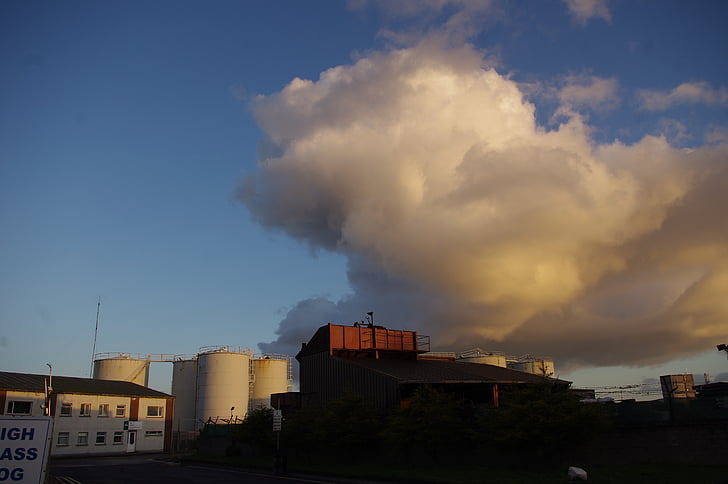 industry, sky, cloud