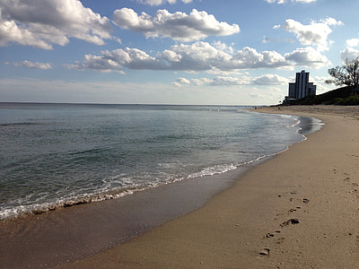 boca raton, Florida, plaža, more, pijesak, Obala