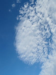 天空, 云计算, 蓝色, schäfchenwolke, 空气, 高, 自然