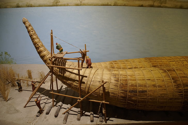 lautta, Raft rakentaminen, työntekijöiden, kulttuuri, antiikin kulttuuri, Egypti, Boot