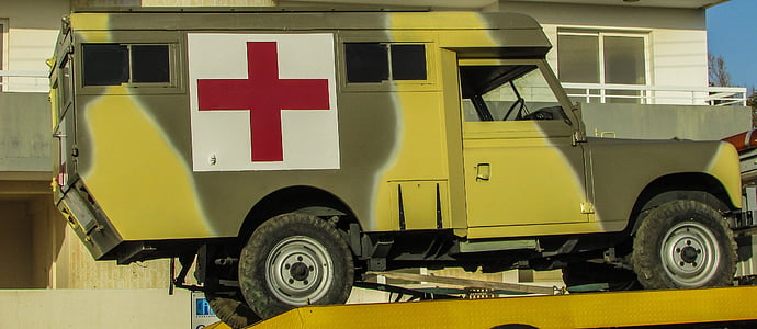veco automašīnu, militārās, armija, neatliekamās medicīniskās palīdzības