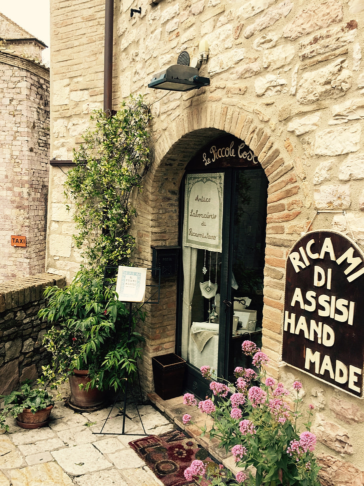 Italie, Assisi, villages, antique, Ombrie, Borgo, Vista