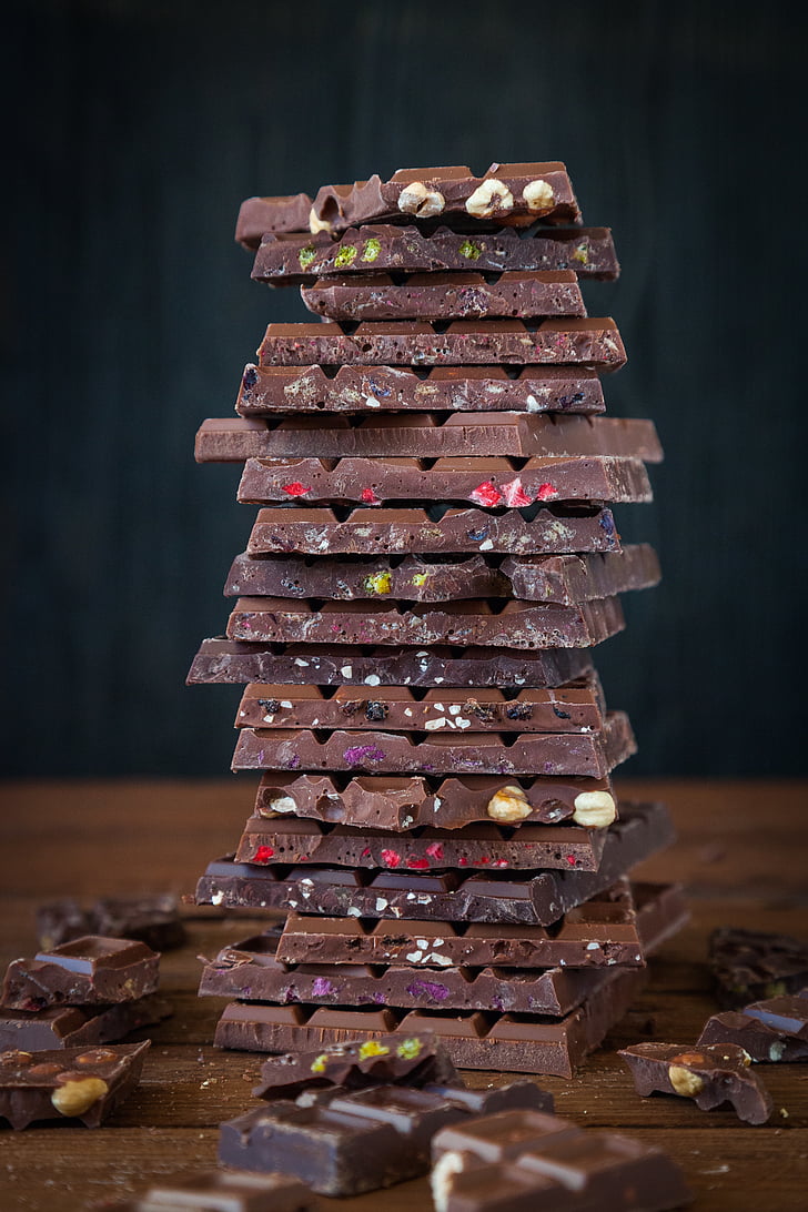 шоколад, изобилие, бонбони, бонбони, храна, шоколадови бонбони, десерт