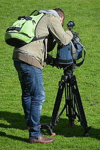 operator kamery, zadanie, ludzie, filmowanie, człowiek