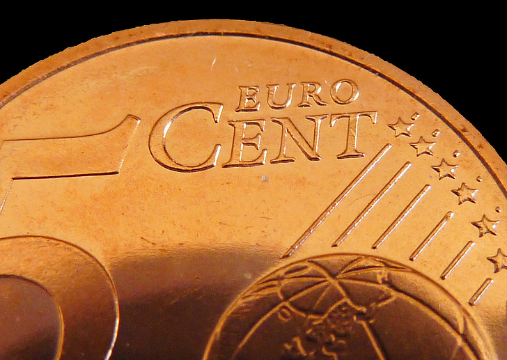 cèntim, Euro, diners, moneda, canvi balder, Desa, moneda