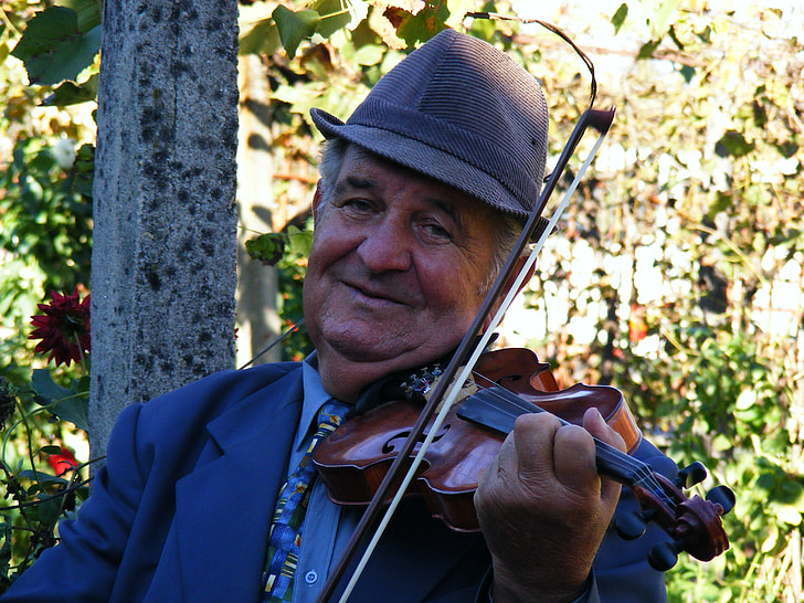 Gypsy, instrument, musik, musiker, Rumänien, ljud, traditioner