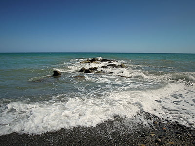 Maleme, Isola di Creta, Greco, Mar Mediterraneo, mare, blu, spiaggia