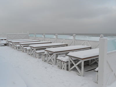 spiaggia knokke, neve, Costa, mare