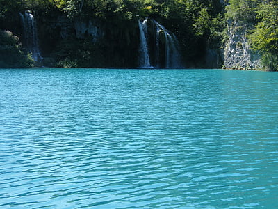 vattenfall, Kroatien, plittvice, sjöar, Magic