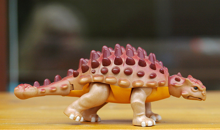 ancylosaurus, ไดโนเสาร์, dino, แบบจำลอง, ของเล่น, เด็ก, playmobil