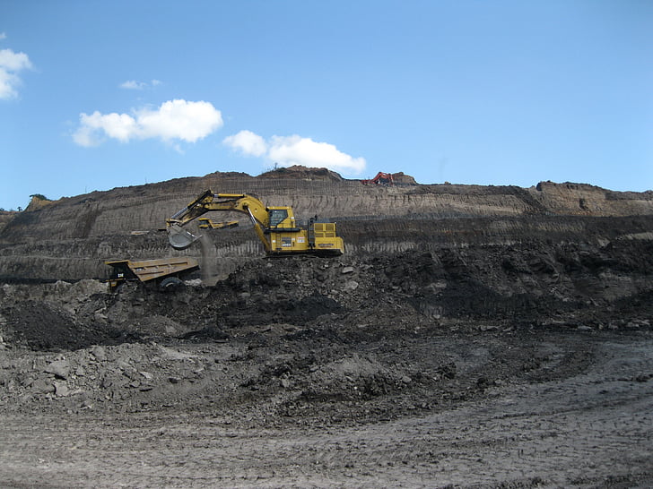 stenbrott, stenbrott, Mine, gruvdrift, kol, industrin