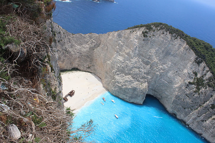 плаж, Гърция, лято, пътуване, синьо, крайбрежие, Средиземно море