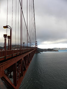 Jembatan Golden gate, Jembatan, emas, Gerbang, terkenal, kabel, laut