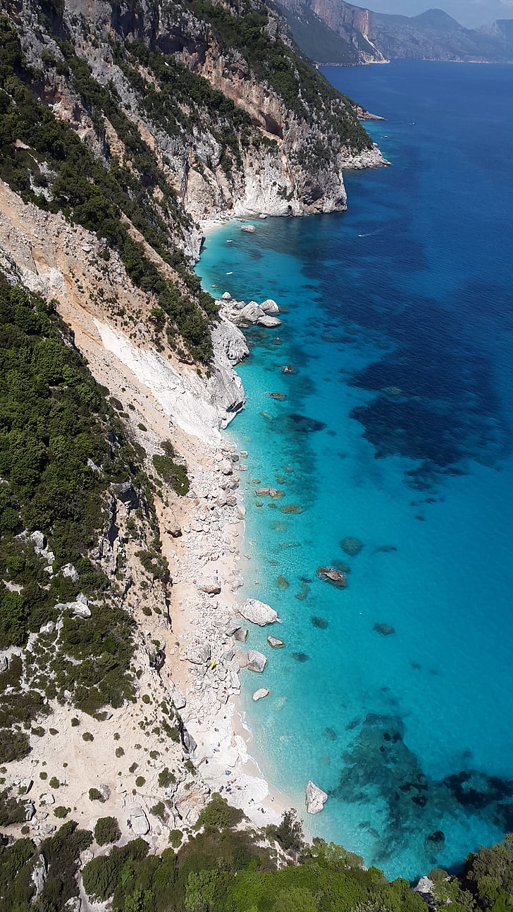 Sardinia, Mediterania, Pantai, Pantai, laut, pirus, biru
