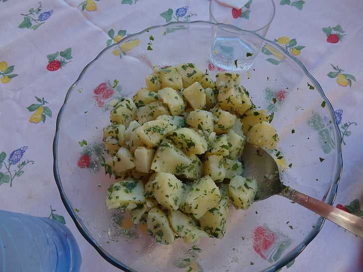salad, potato, food