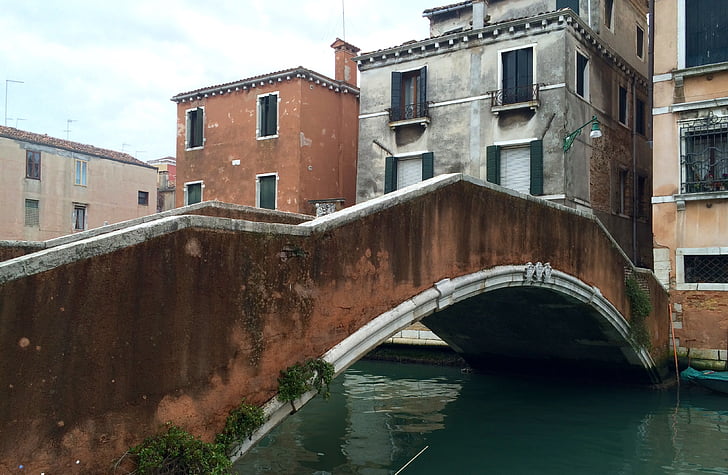 Velence, híd, csatorna, Olaszország, Venezia, Ponte, Veneto