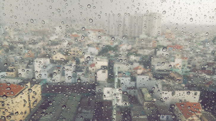 dež, deževno, vreme, vode, narave, kaplja dežja, padec