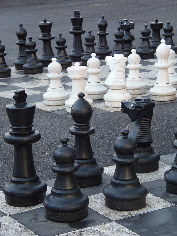 escacs, Parc, joc, ourdoors, carrer
