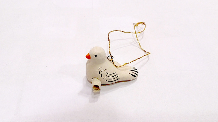 pigeon, figurine, homer, white background, fairtrade made, post, bill